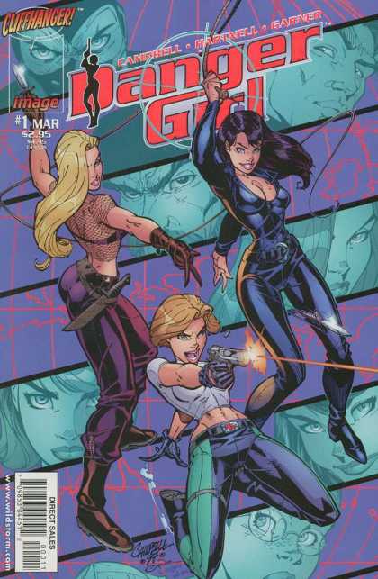 Cliffhanger デンジャーガール スケッチブック アメコミ Danger Girl (1998) #6 NM J. Scott Campbell Cover Cliffhanger
