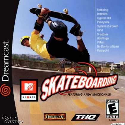 MTV Sports: Skateboarding cover