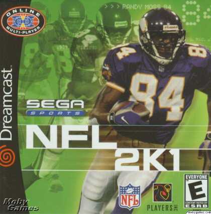NFL 2K1 cover