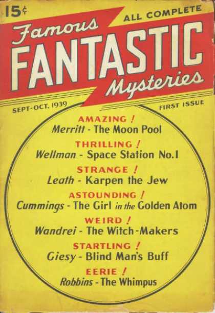 珍品　パルプ雑誌 Famous Fantastic Mysteries 1945 FAMOUS MONSTERS OF FILMLAND #105 (1974) Warren Magazine VF