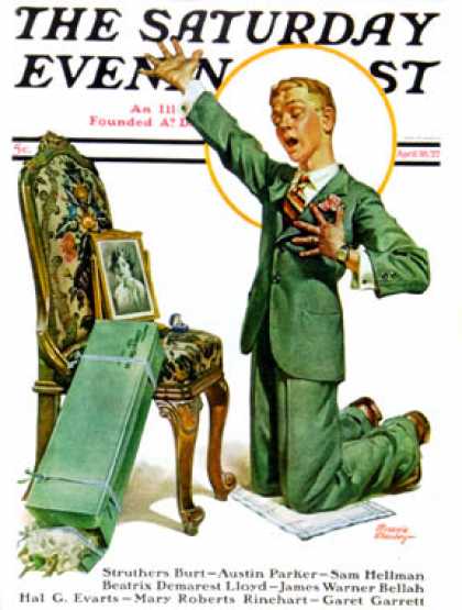 【希少】THE SATURDAY EVENING POST RARE - Saturday Evening Post - Original Cover - January 1