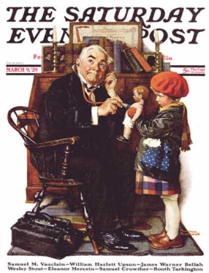 ロックウェルSaturday Evening Post 1929年8月 Saturday Evening Post Covers #300-349